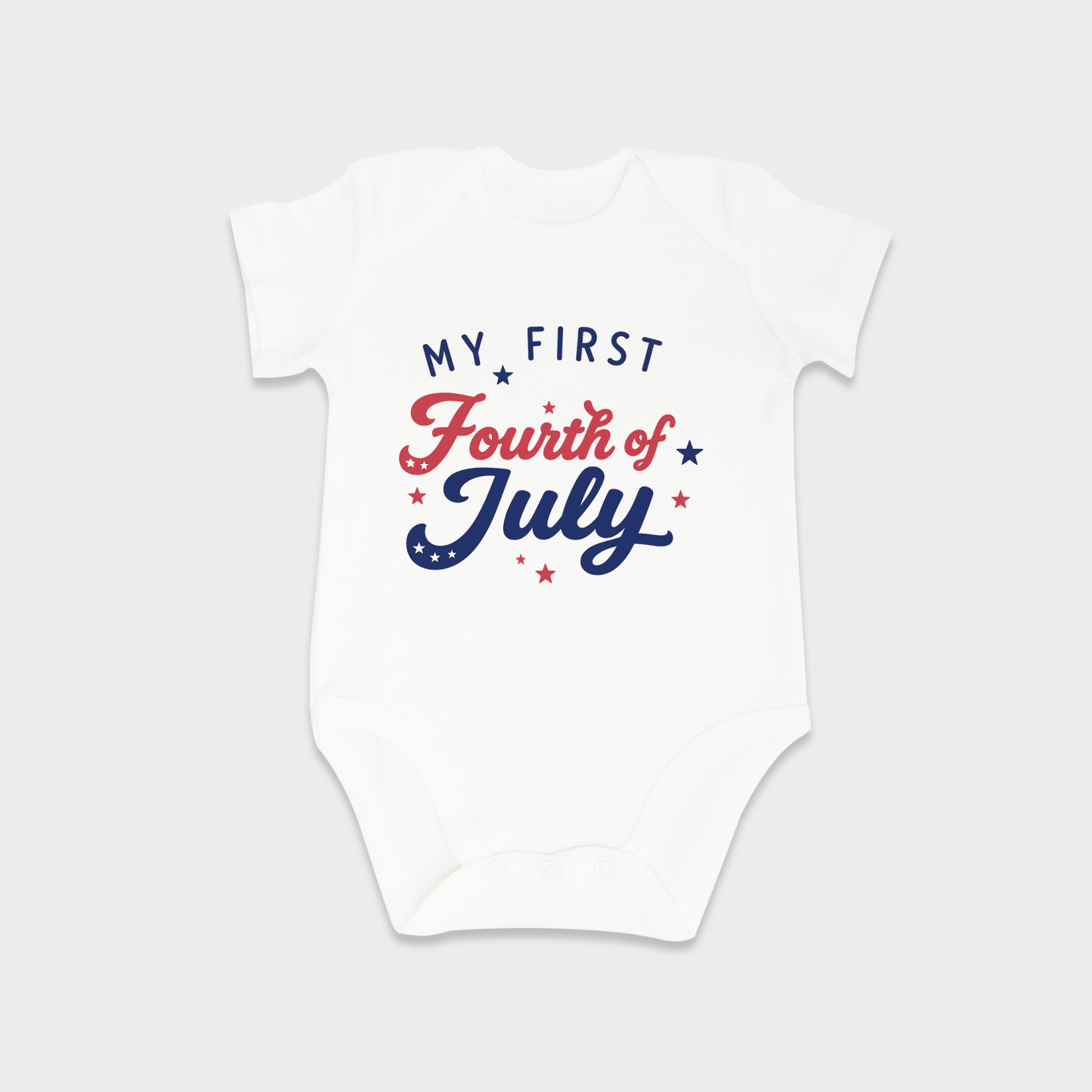 First 4th Of July baby onesies in White