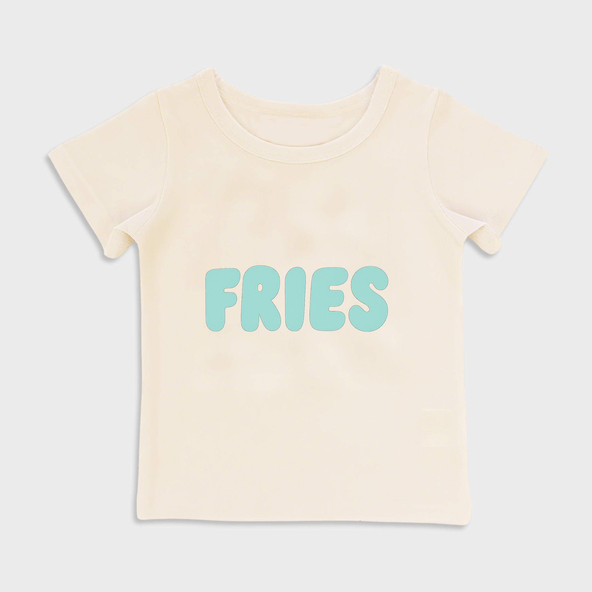 baby shirts Fries-Kids' T-Shirt, Toddler Top Beige