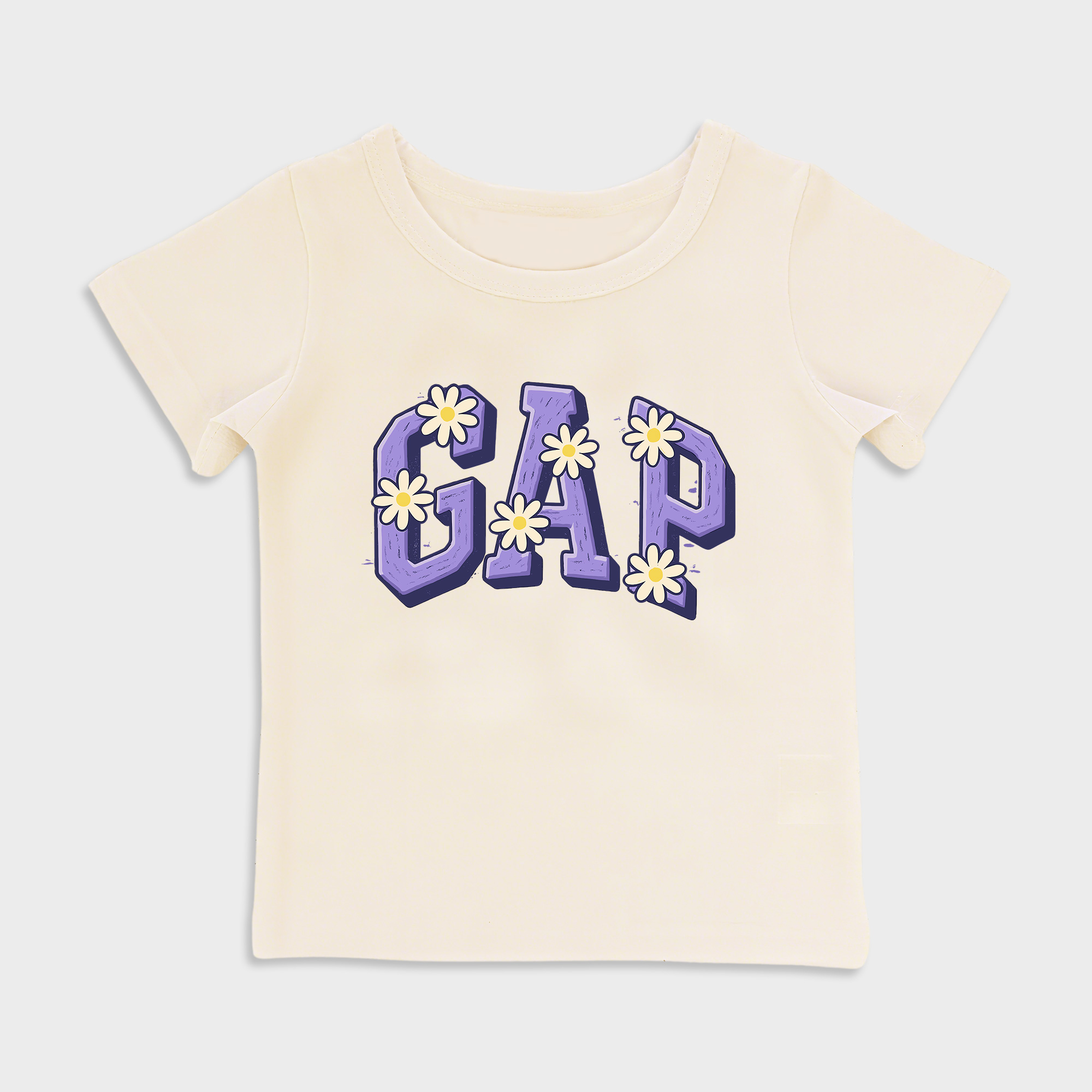 GAP Flower design Baby shirt in Beige