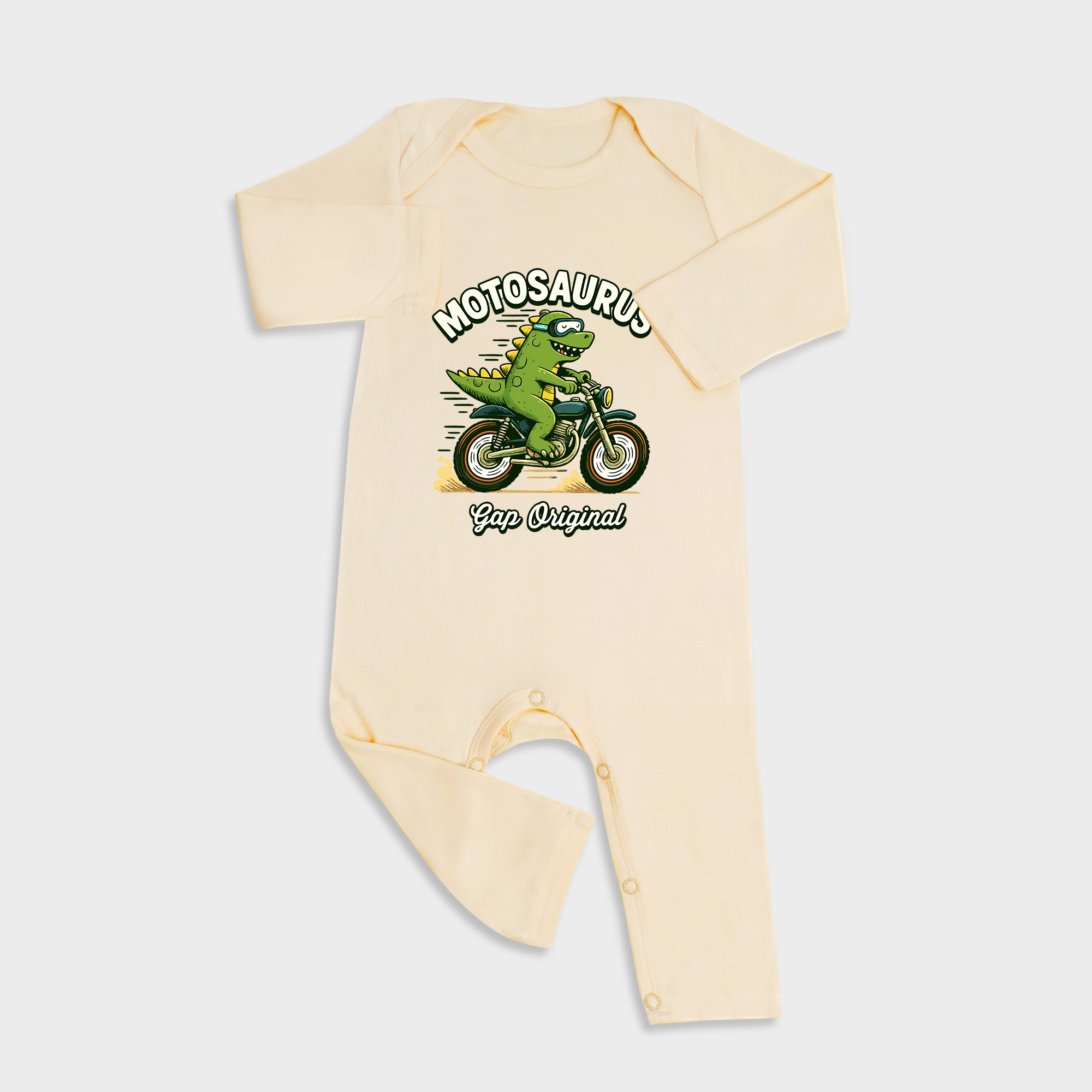 Gap Original Long Sleeve &Long Leg Jumpsuit Light Yellow