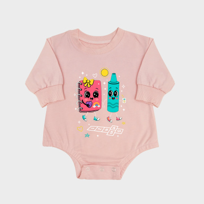 Hopscotch Long-sleeved Triangle Onesies