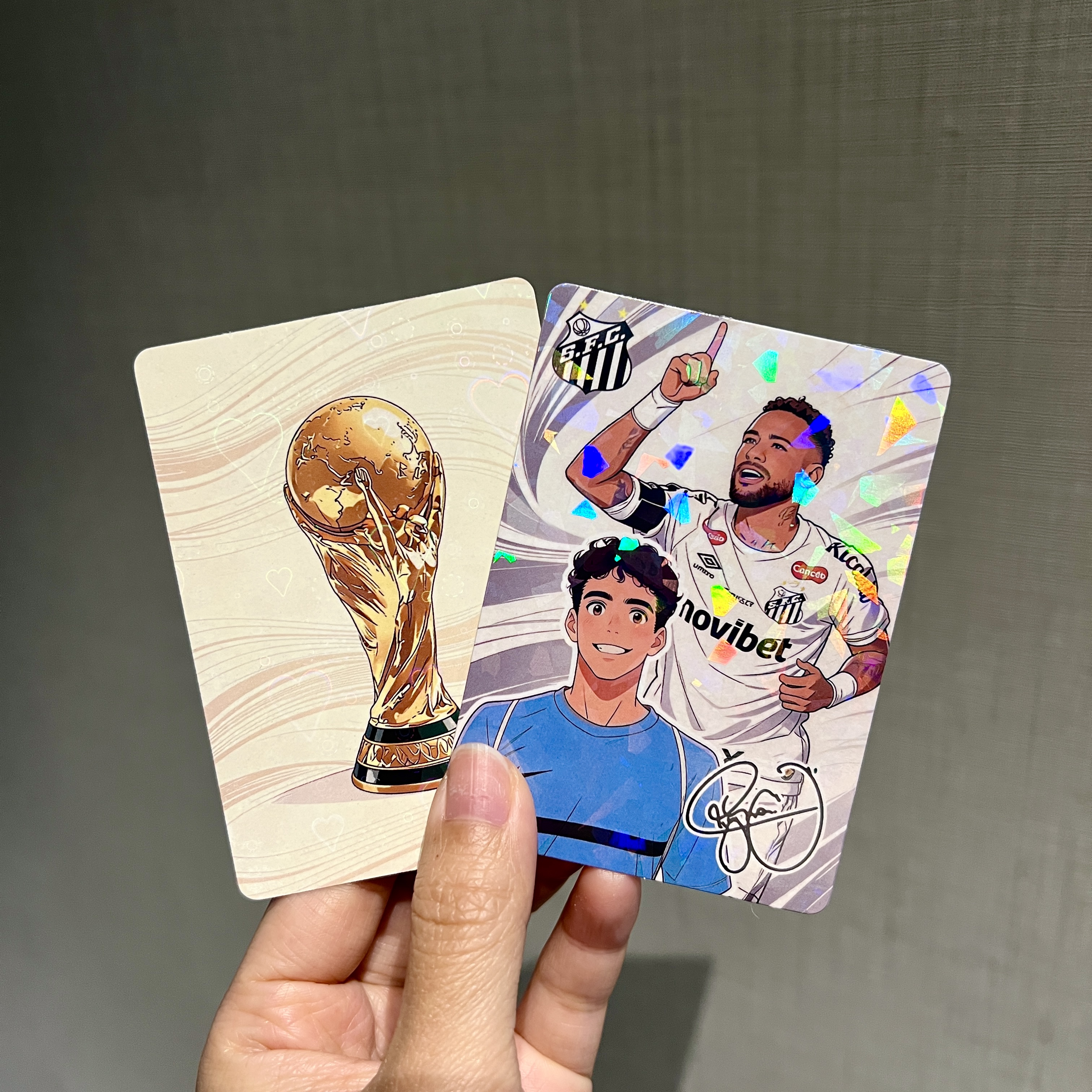 Anime Football Star Custom Trading Card – Personalized Fan Photo Collectible ⚽🎴✨