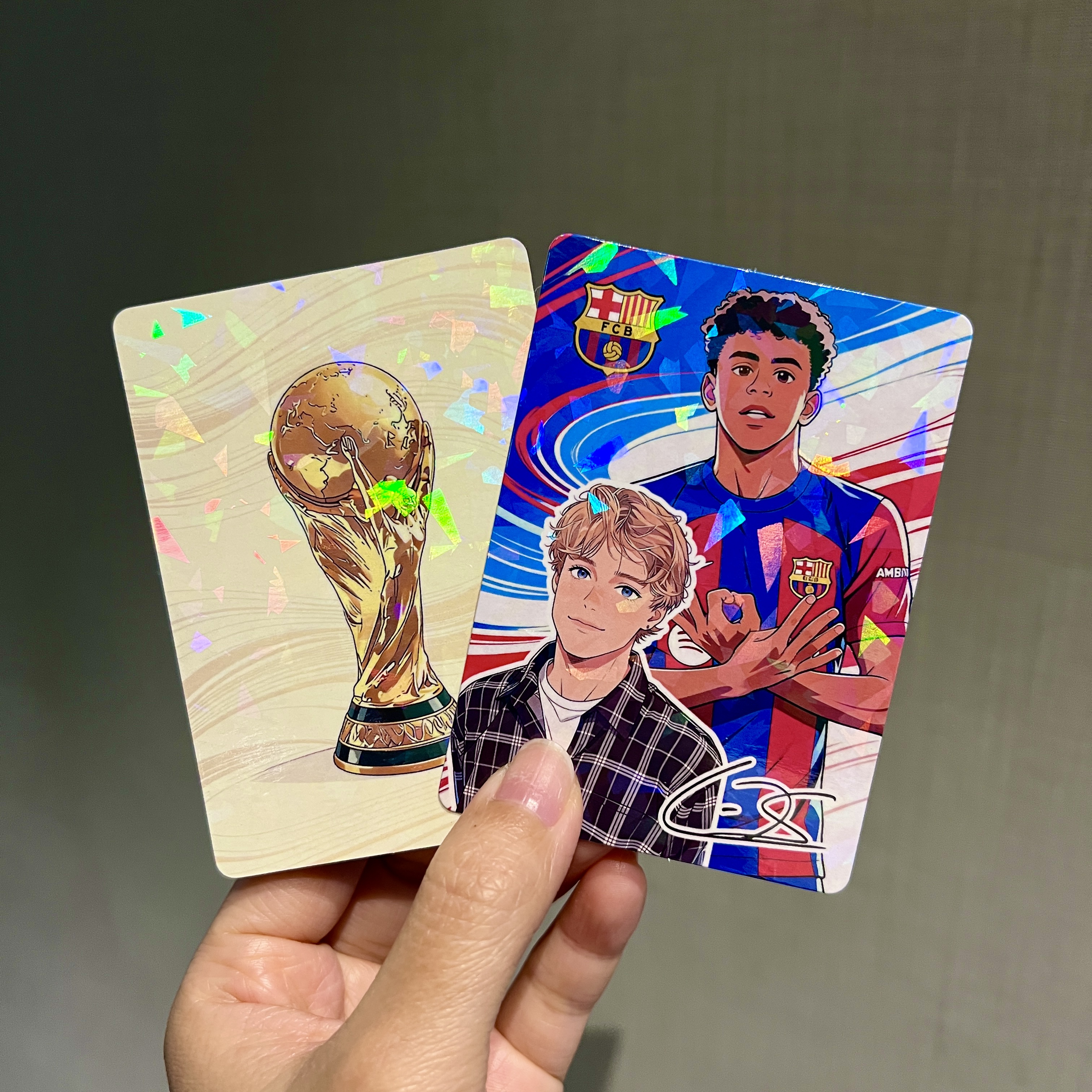 Anime Football Star Custom Trading Card – Personalized Fan Photo Collectible ⚽🎴✨