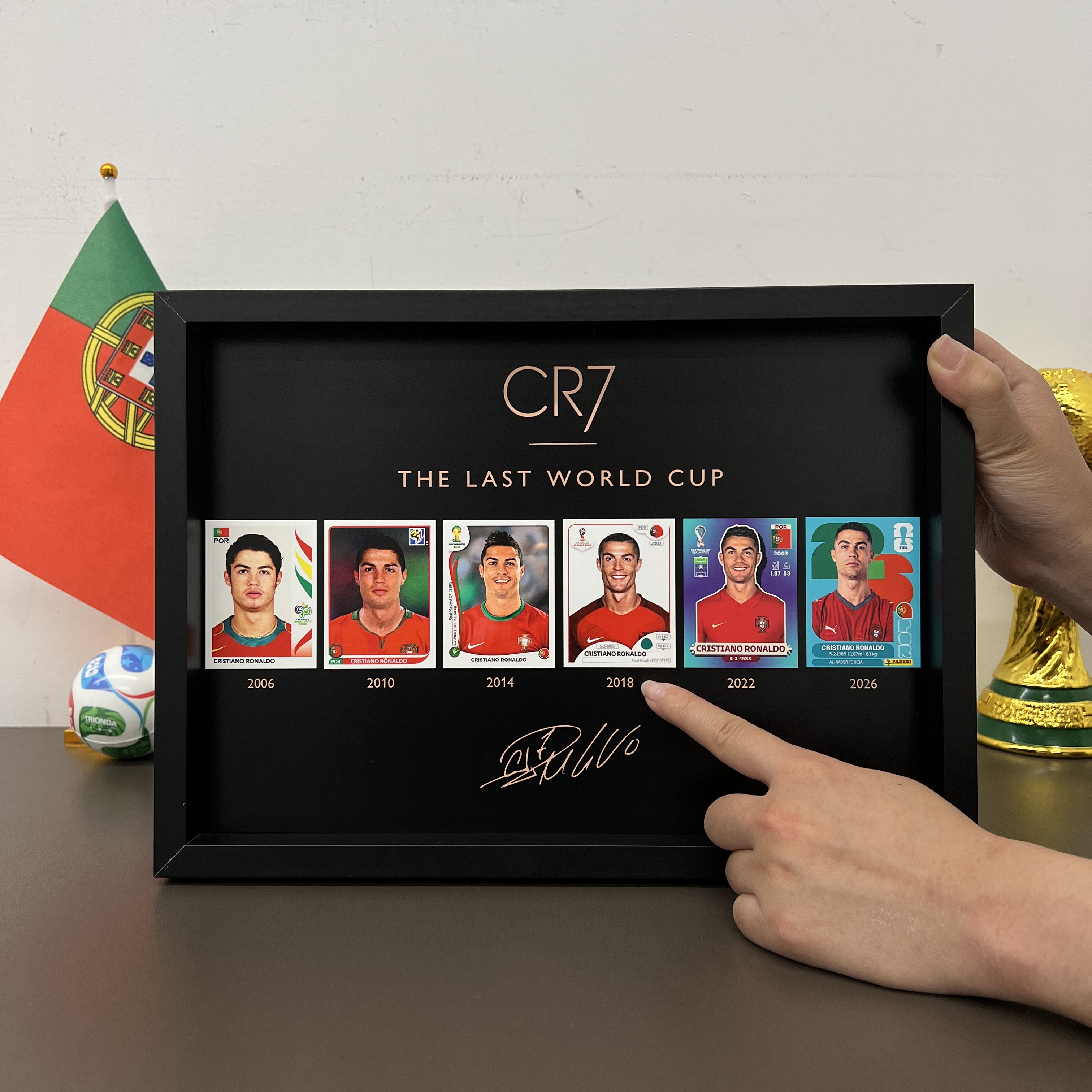 Football Legend CR7 Tribute Framed Wall Art
