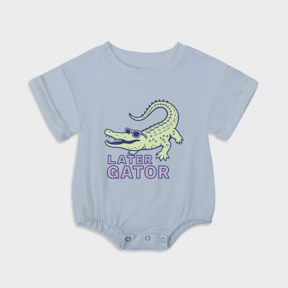 baby onesies - Later Gator Baby Triangular Stretchy Onesies