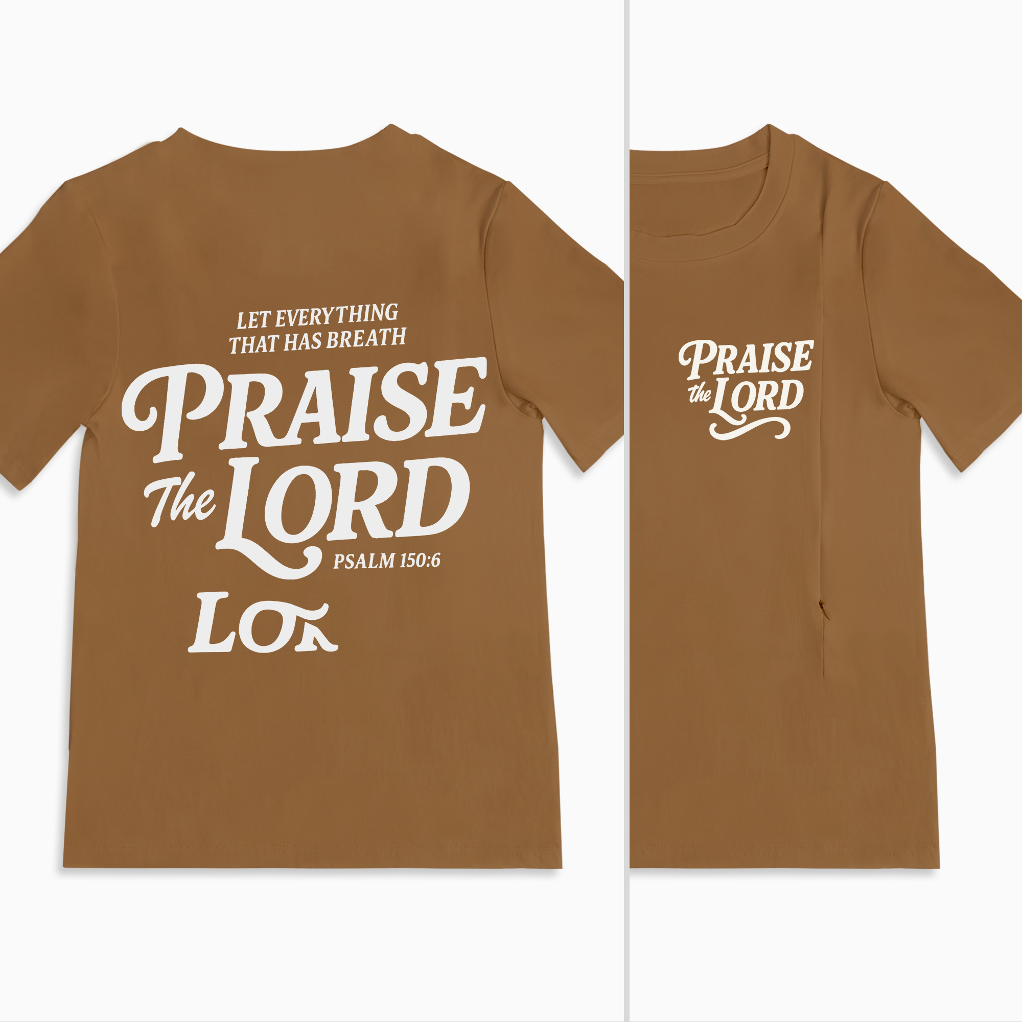 Nursing tops Let Every Breath Praise The Lord Mom Breastfeeding Nursing T Shirt