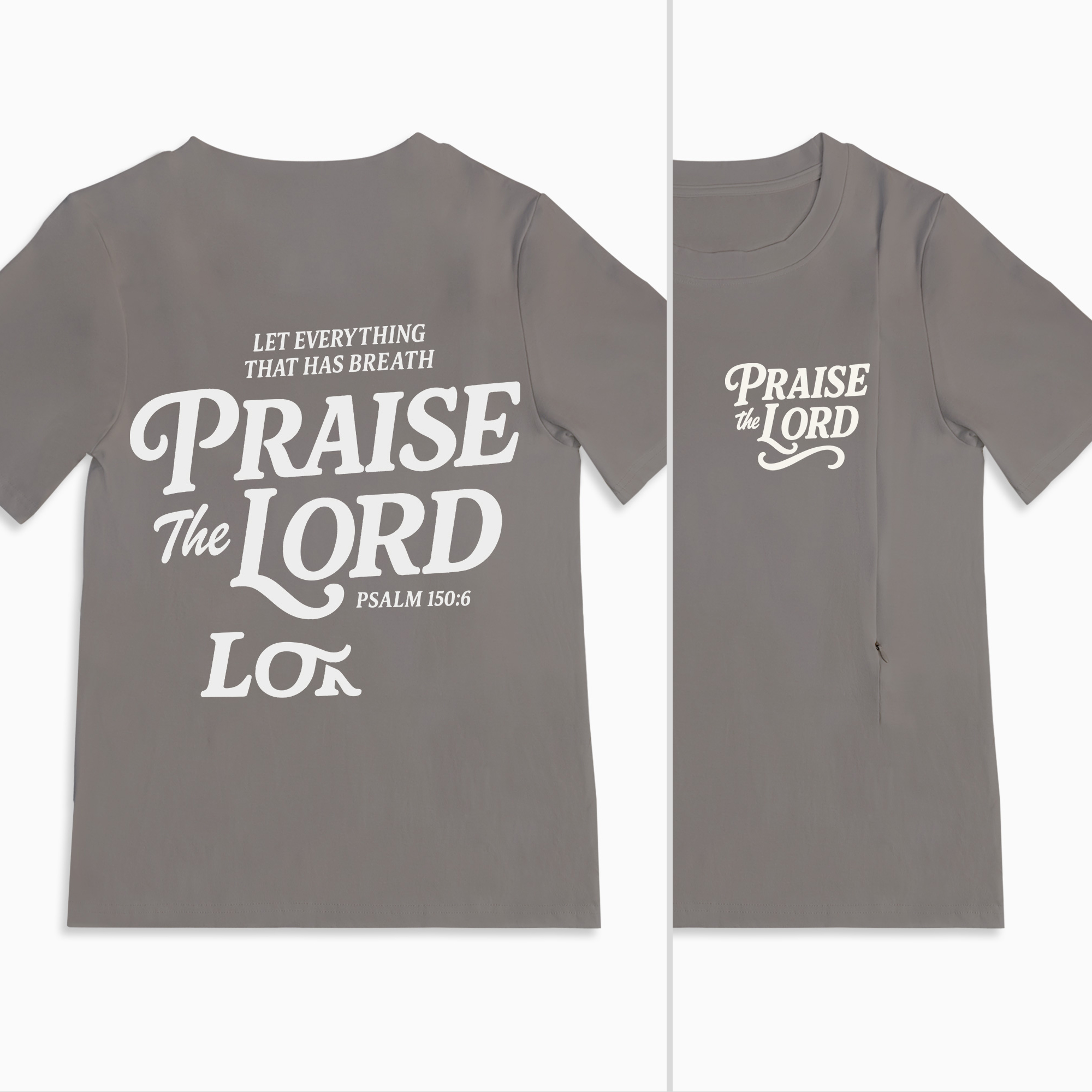 Let Every Breath Praise The Lord Mom Breastfeeding Nursing T Shirt