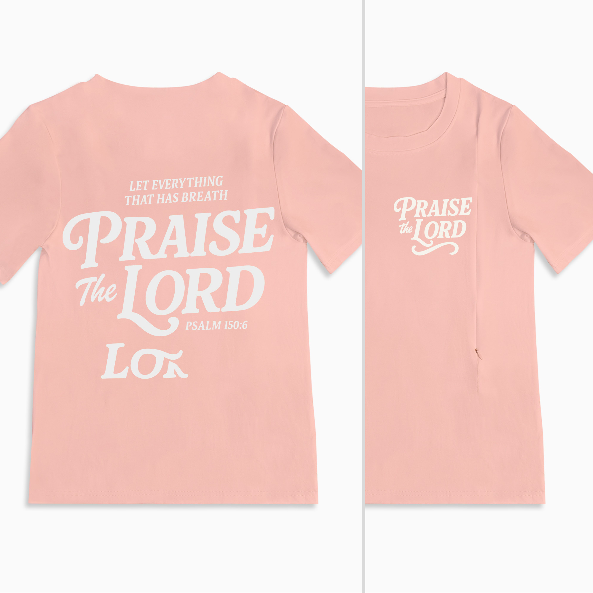 Let Every Breath Praise The Lord Mom Breastfeeding Nursing T Shirt