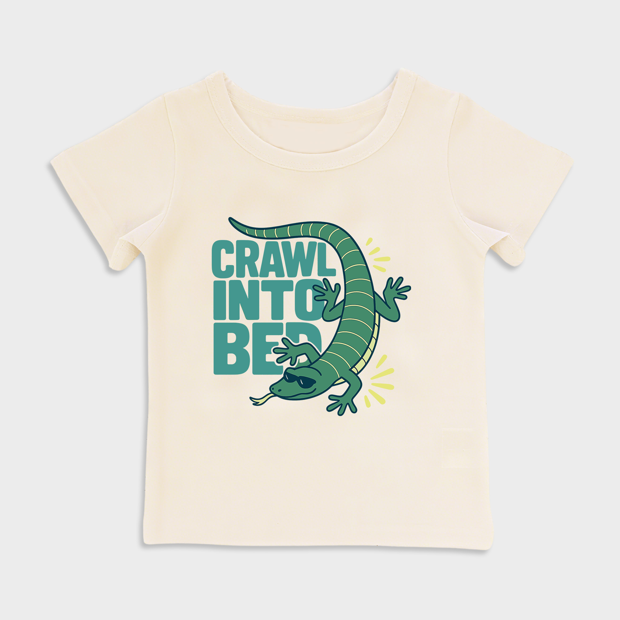 baby shirts lizard kids' t shirt, toddler top beige