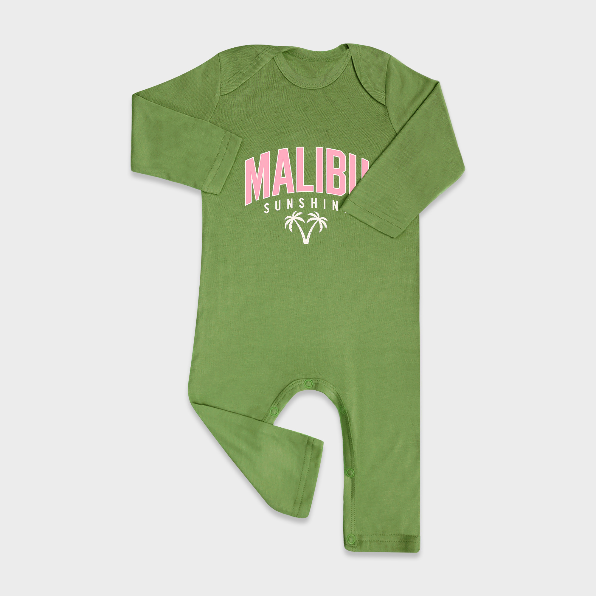 Malibu Sunshine Baby Full Length Snap Rompers