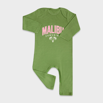 Malibu Sunshine Baby Full Length Snap Rompers