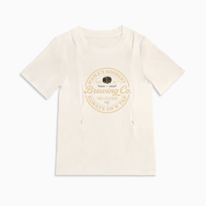 Nursing tops Mamas Boobery Colorful Mom Breastfeeding Nursing T Shirt