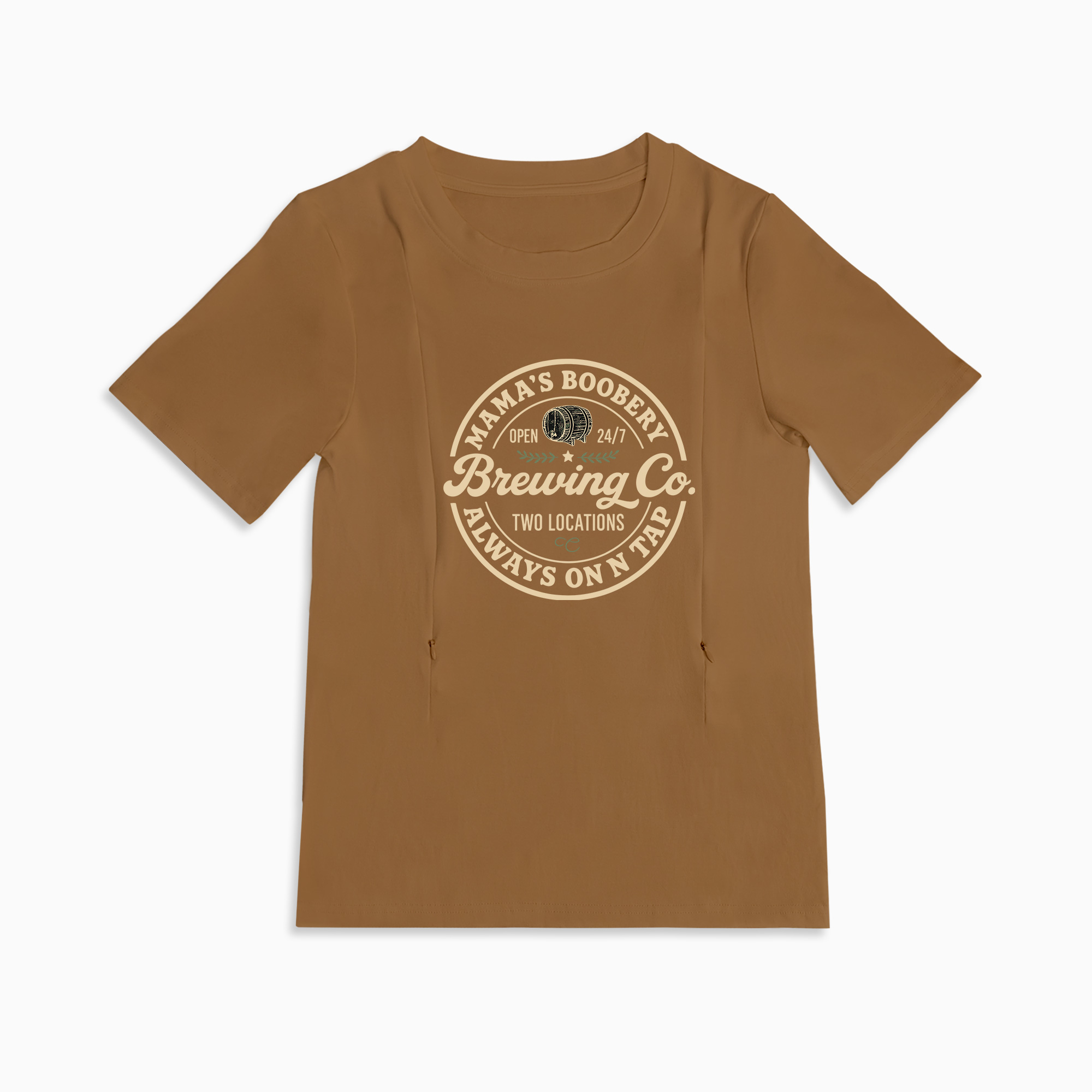 Mamas Boobery Colorful Mom Breastfeeding Nursing T Shirt