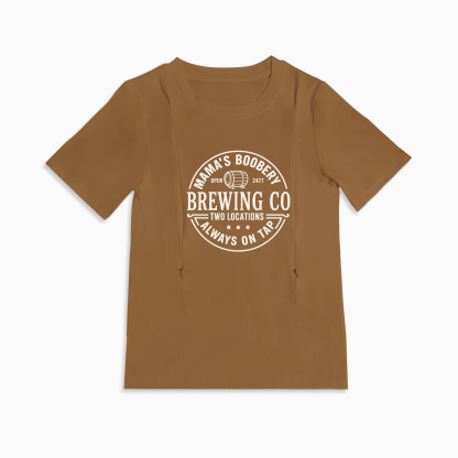Mamas Boobery Mom Breastfeeding Nursing T Shirt