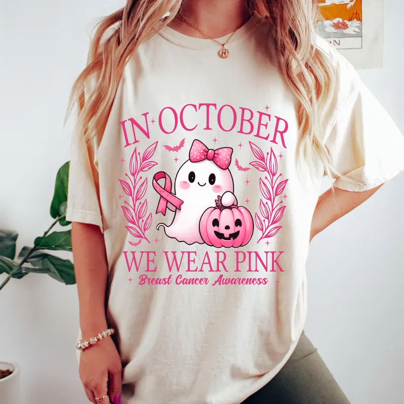 In October We Wear Pink T-shirt
