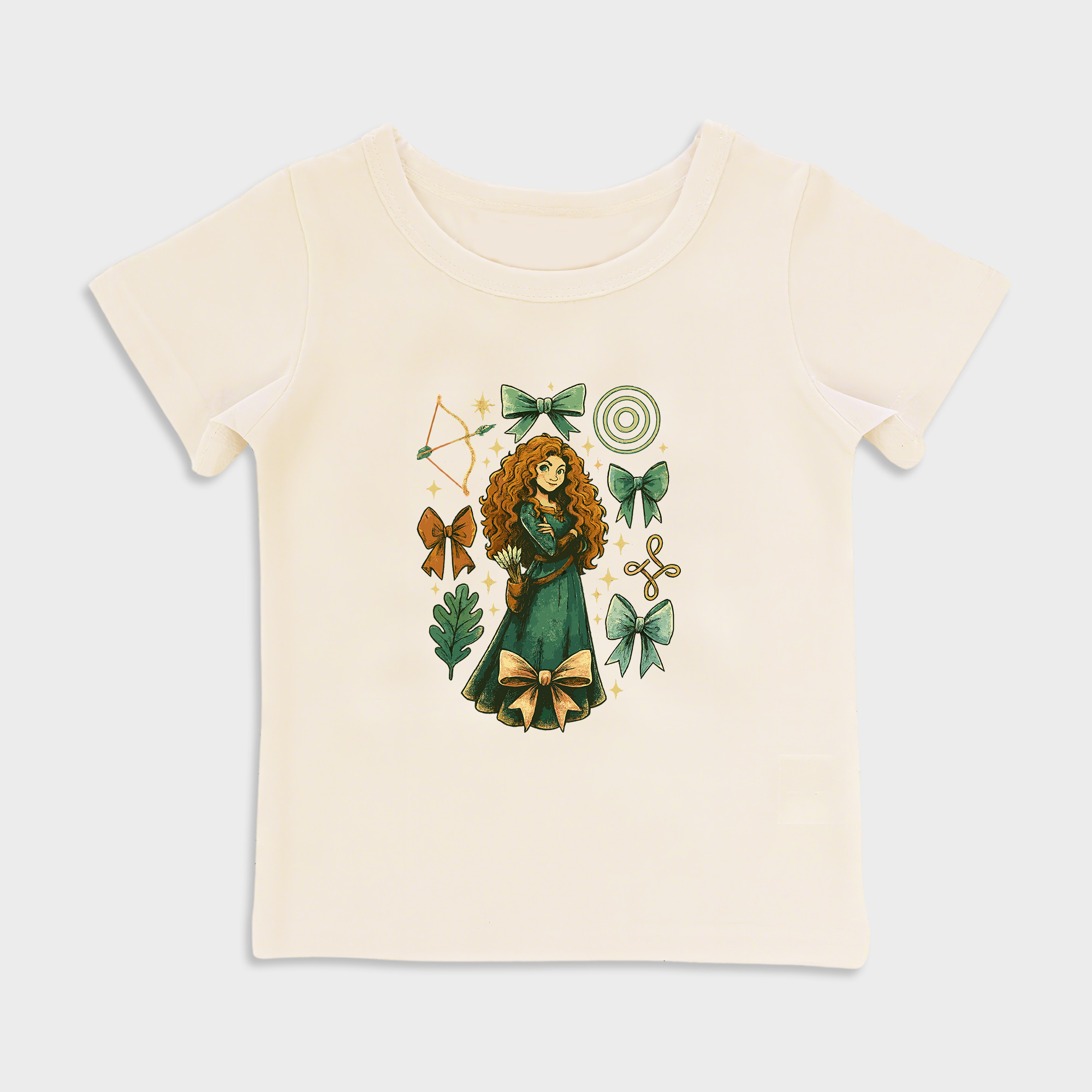 Merida design Baby shirt in Beige