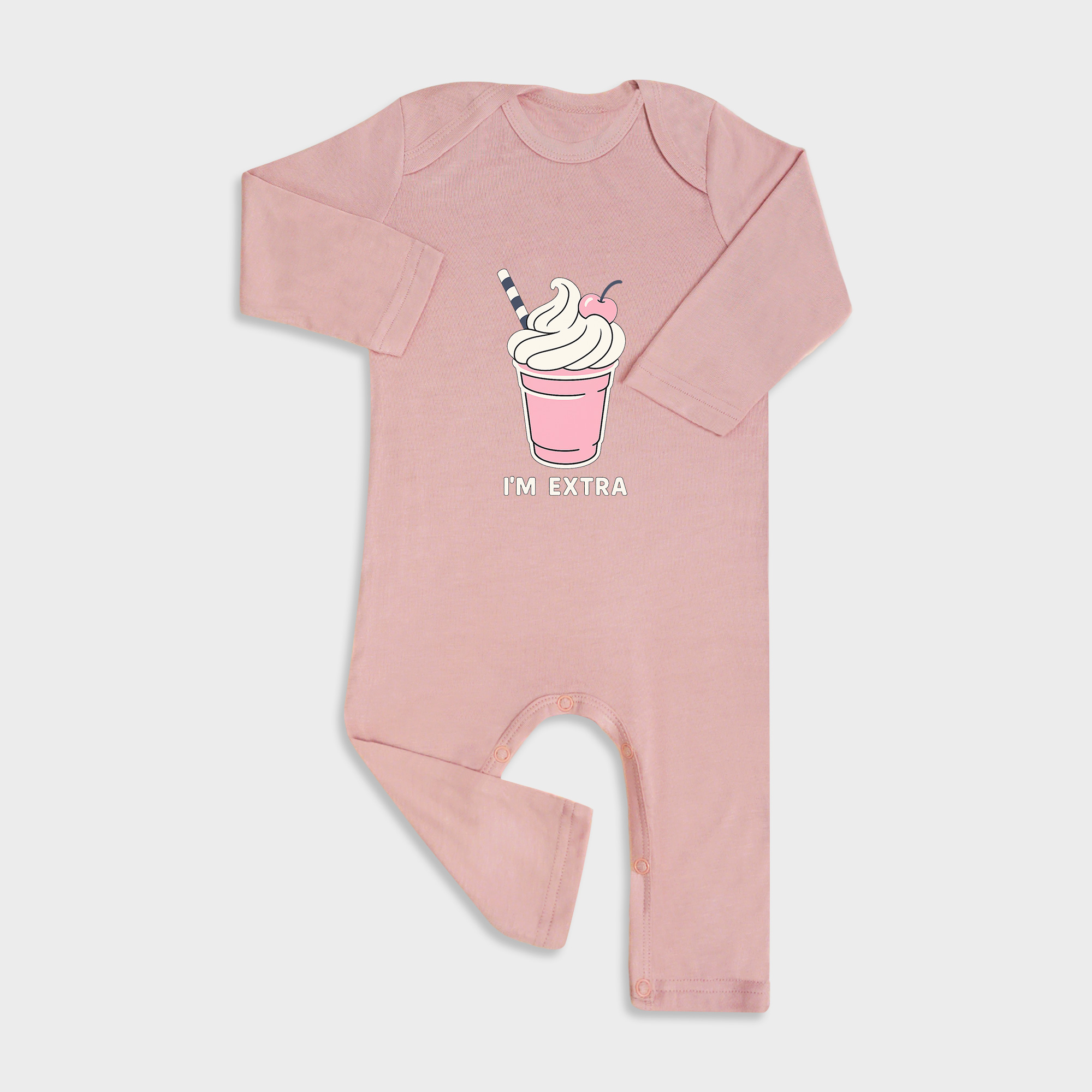 Milkshake Baby Full Length Snap Rompers