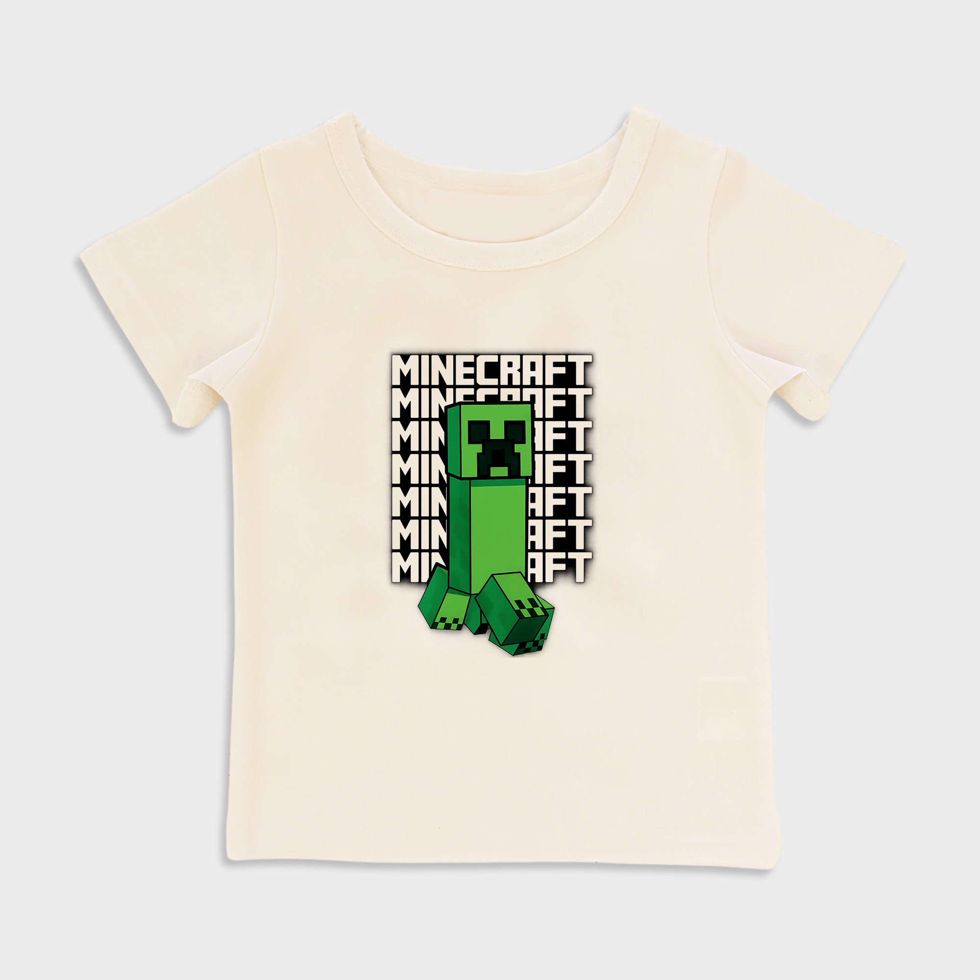 Minecraft design Baby shirt in Beige