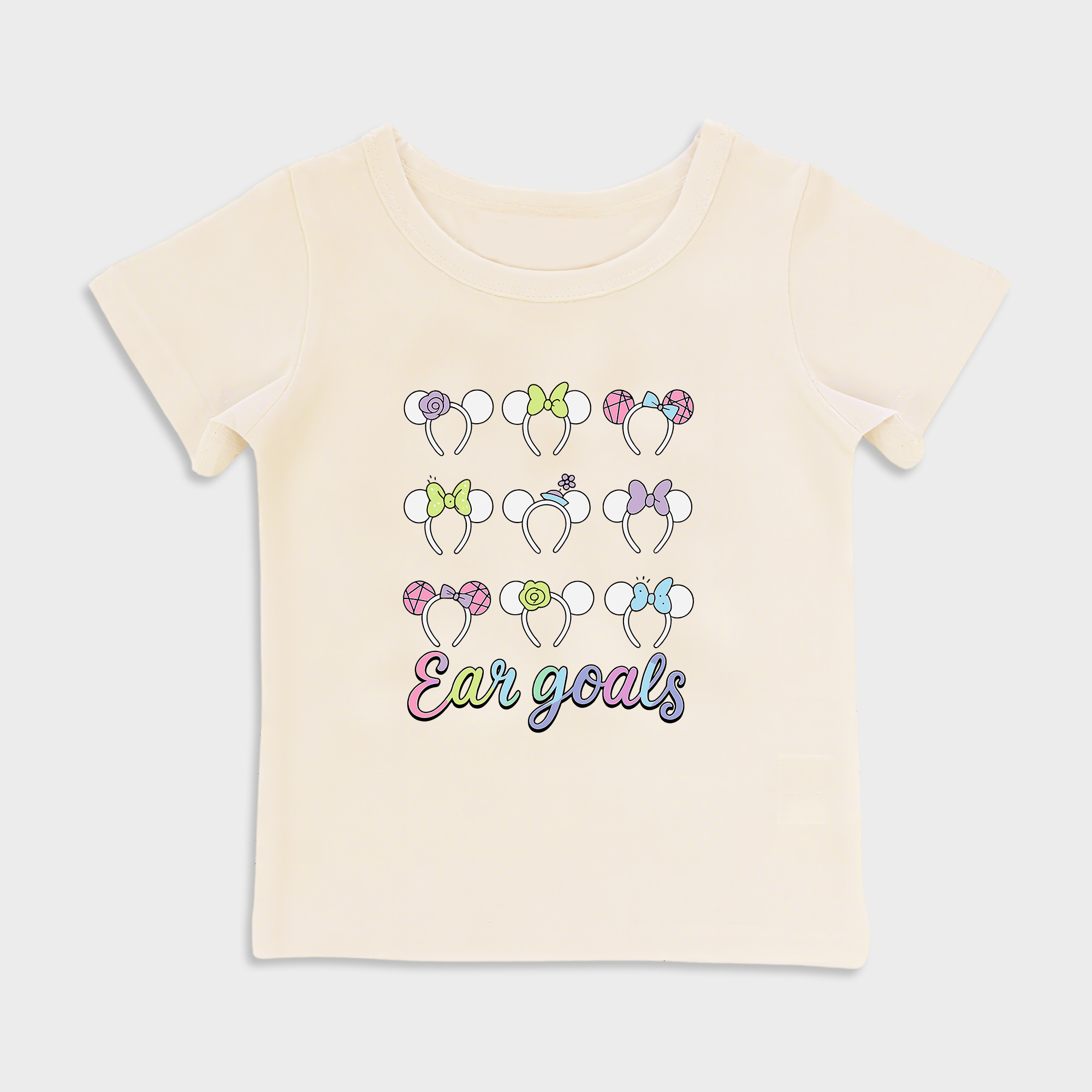 Minnie Mouse Ears design Baby shirt in Beige