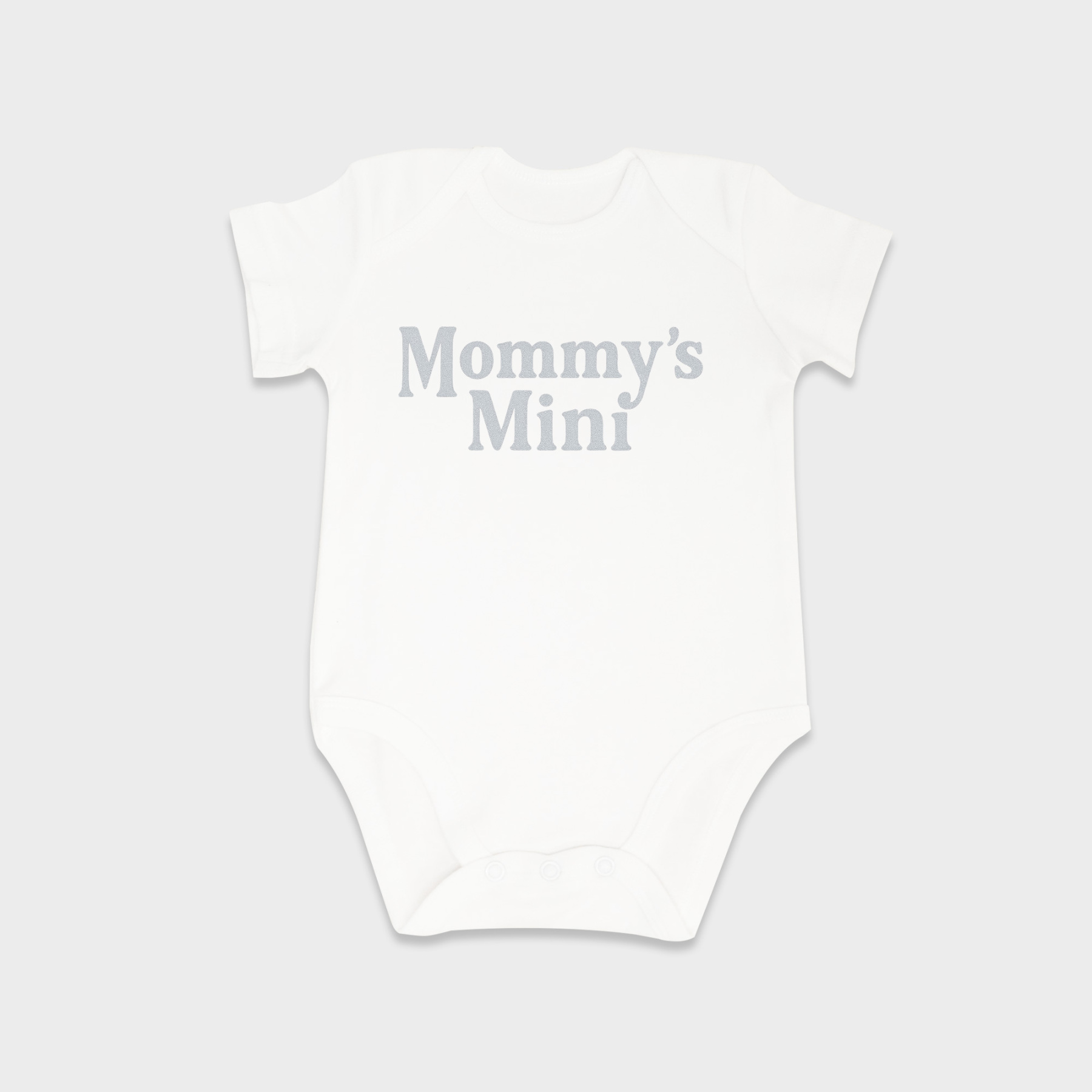 Mommy's Mini baby onesies in White