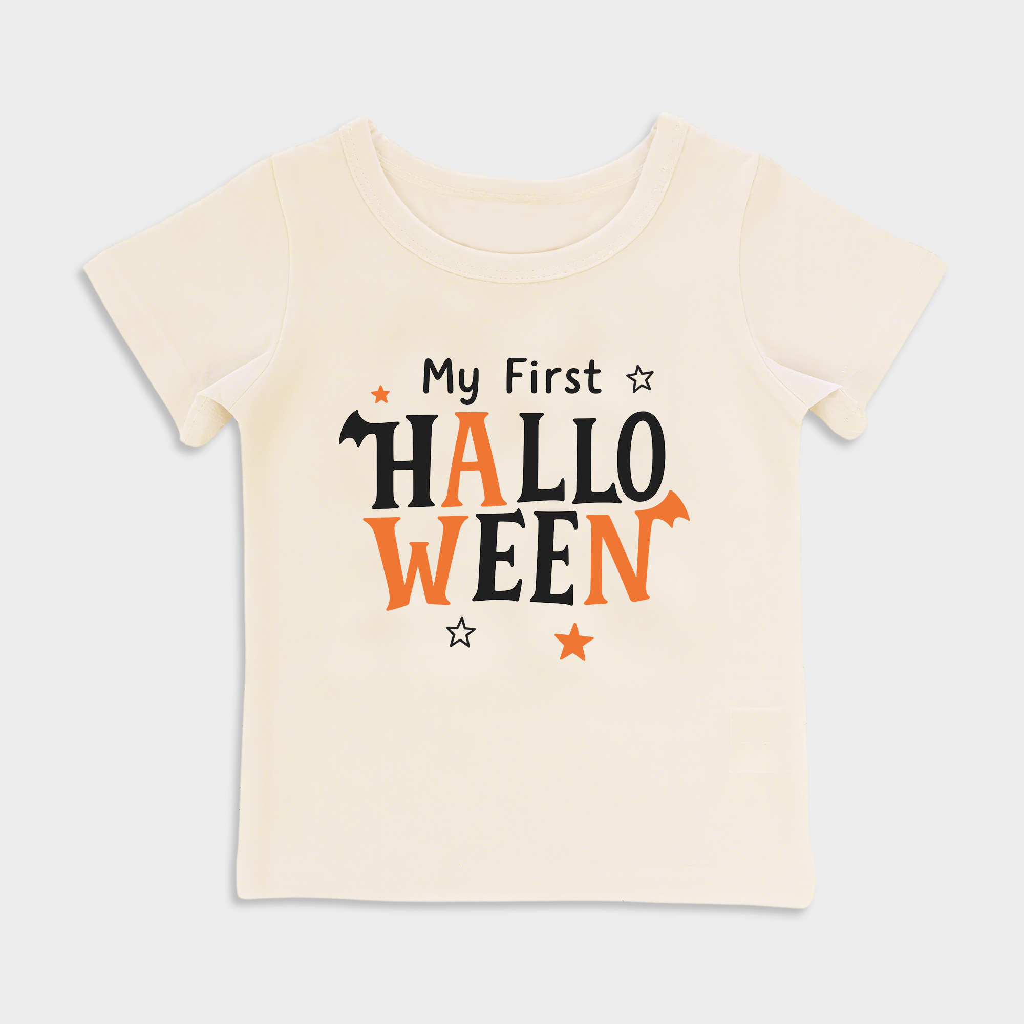 baby shirts my first halloween kids' t shirt, toddler top beige