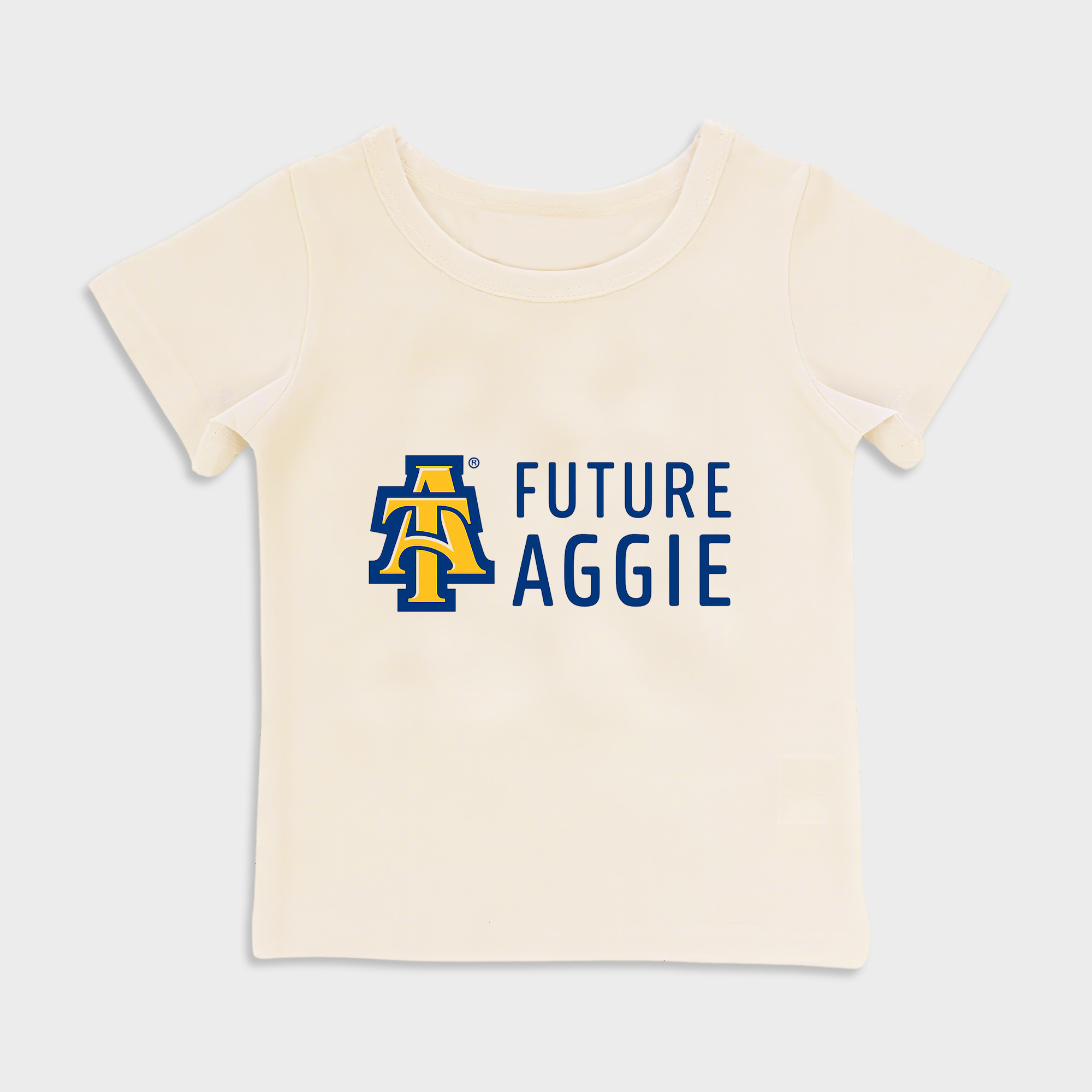 baby shirts north carolina a&t kids' t shirt, toddler top beige