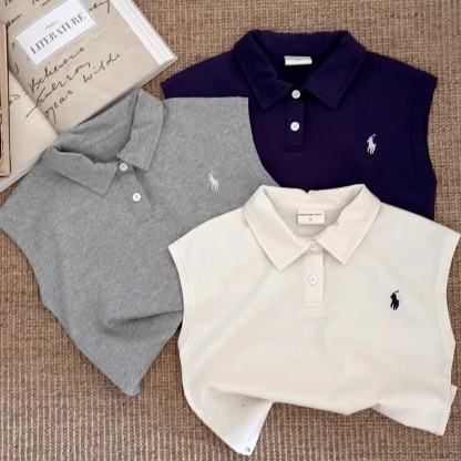 2pcs Toddler Boys Solid Color Polo Shirt & Shorts