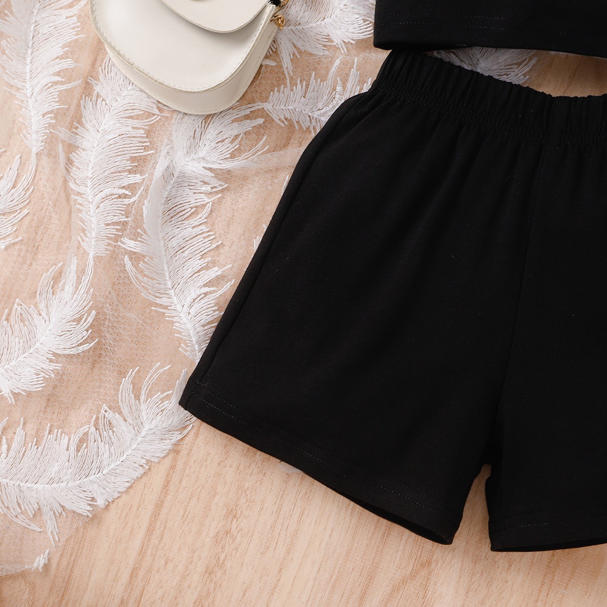 4pcs Toddler Girls Princess-style Coordinated Set