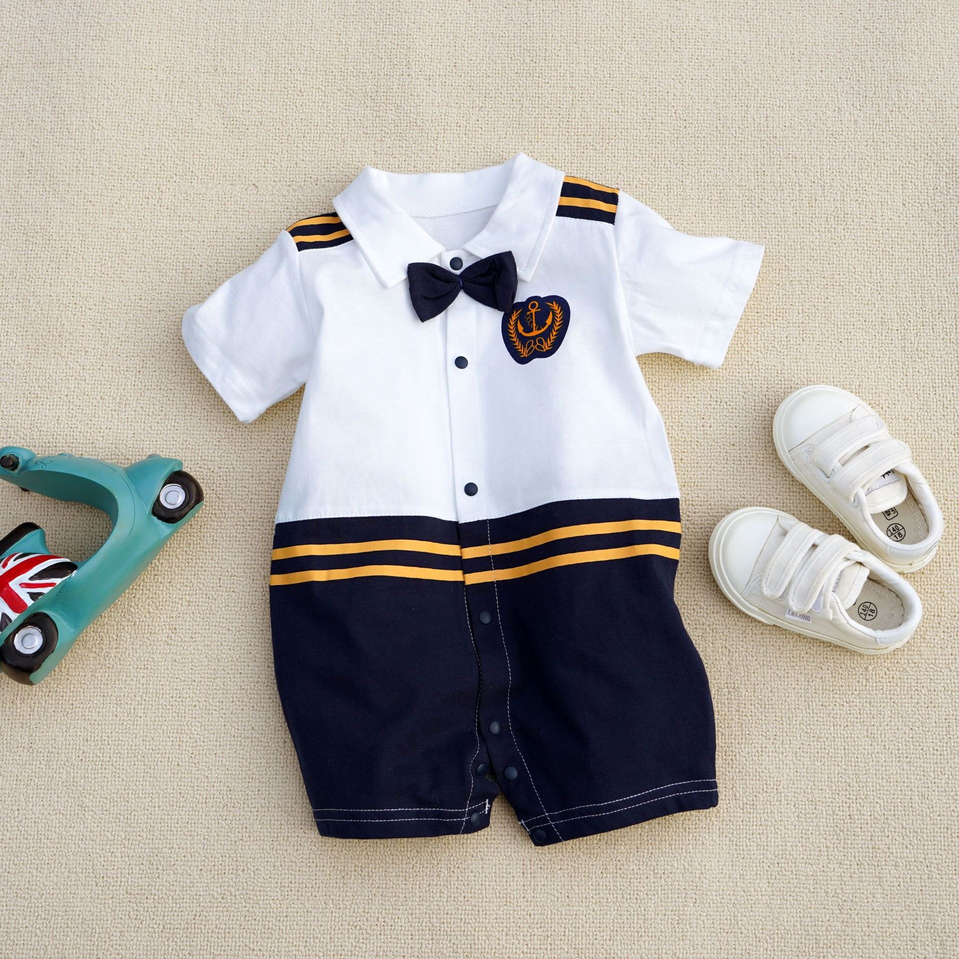 Baby Boy Navy Gentleman Jumpsuits