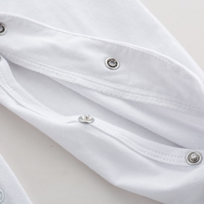 Baby Boy Cotton Lapel Long-Sleeve Jumpsuits