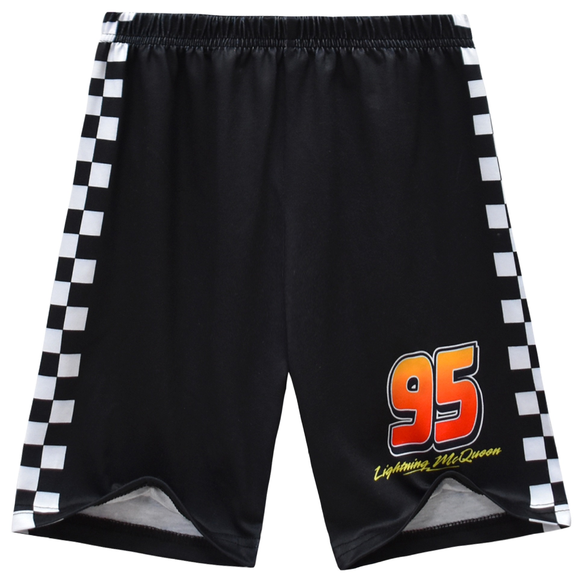 2pcs Toddler Boys Racing Print Short-Sleeve Graphic Tee & Pants