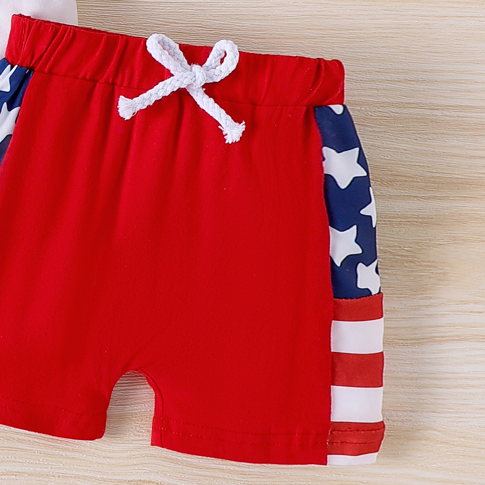 2pcs Toddler Boys Stars Tee & Shorts