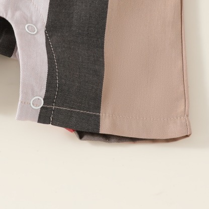 Baby Boy Snap-Button Short-Sleeve Jumpsuits