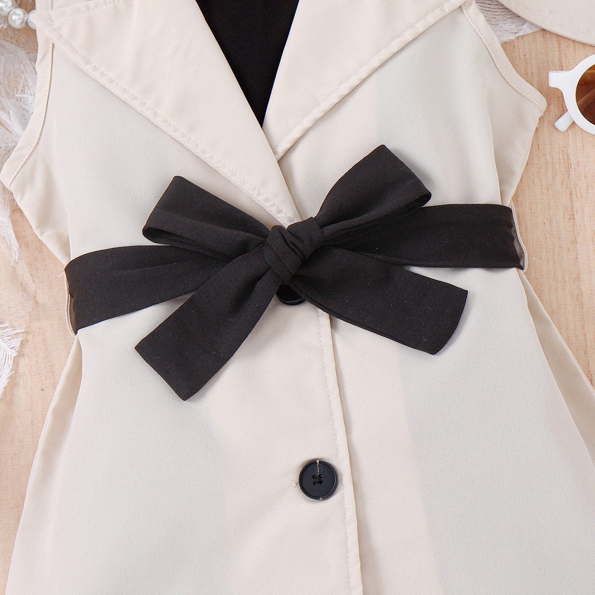 4pcs Toddler Girls Princess-style Coordinated Set