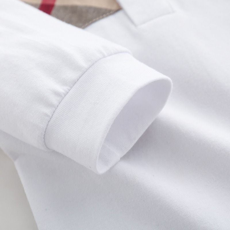 Baby Boy Cotton Lapel Long-Sleeve Jumpsuits