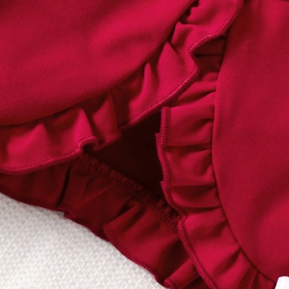 2pcs Baby Girls Rose Print A-line Dress