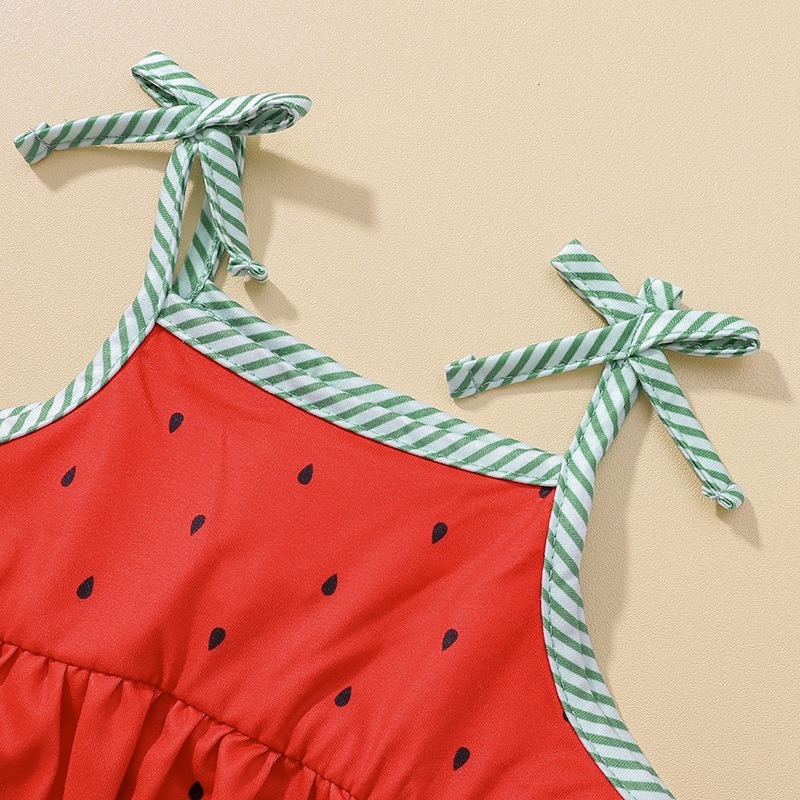Baby Girls Adorable Watermelon Print Onesies