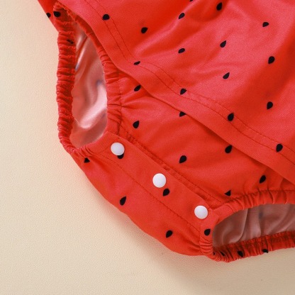Baby Girls Adorable Watermelon Print Onesies
