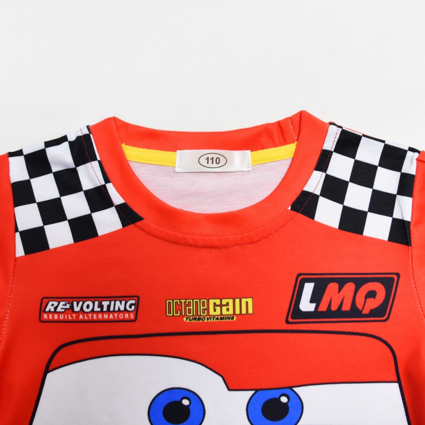 2pcs Toddler Boys Racing Print Short-Sleeve Graphic Tee & Pants
