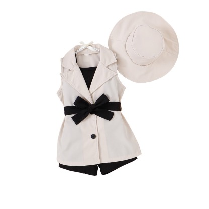 4pcs Toddler Girls Princess-style Coordinated Set