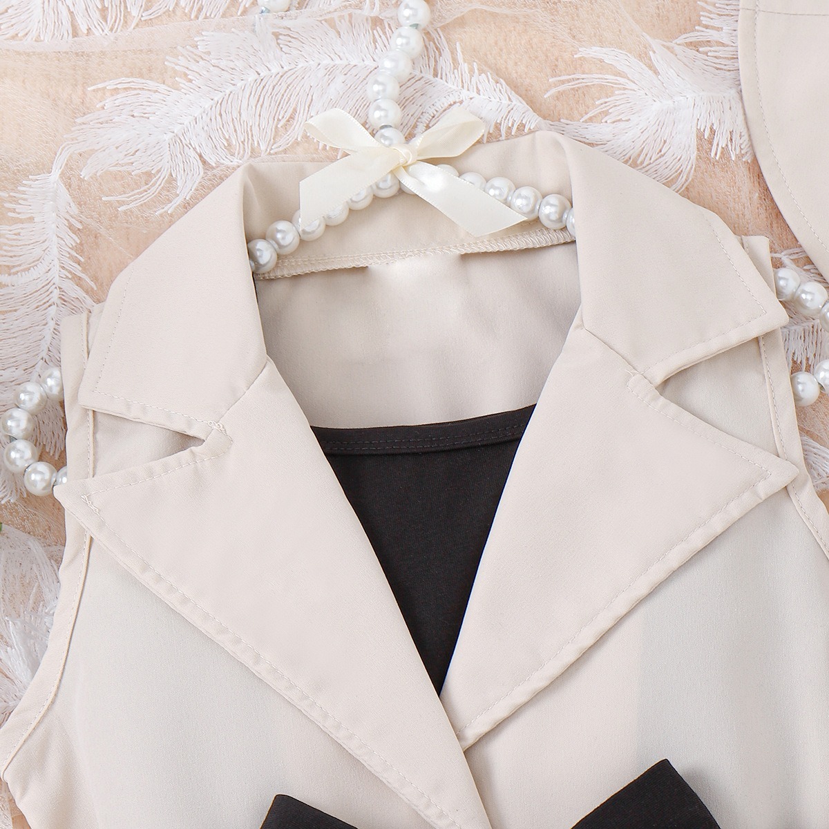 4pcs Toddler Girls Princess-style Coordinated Set