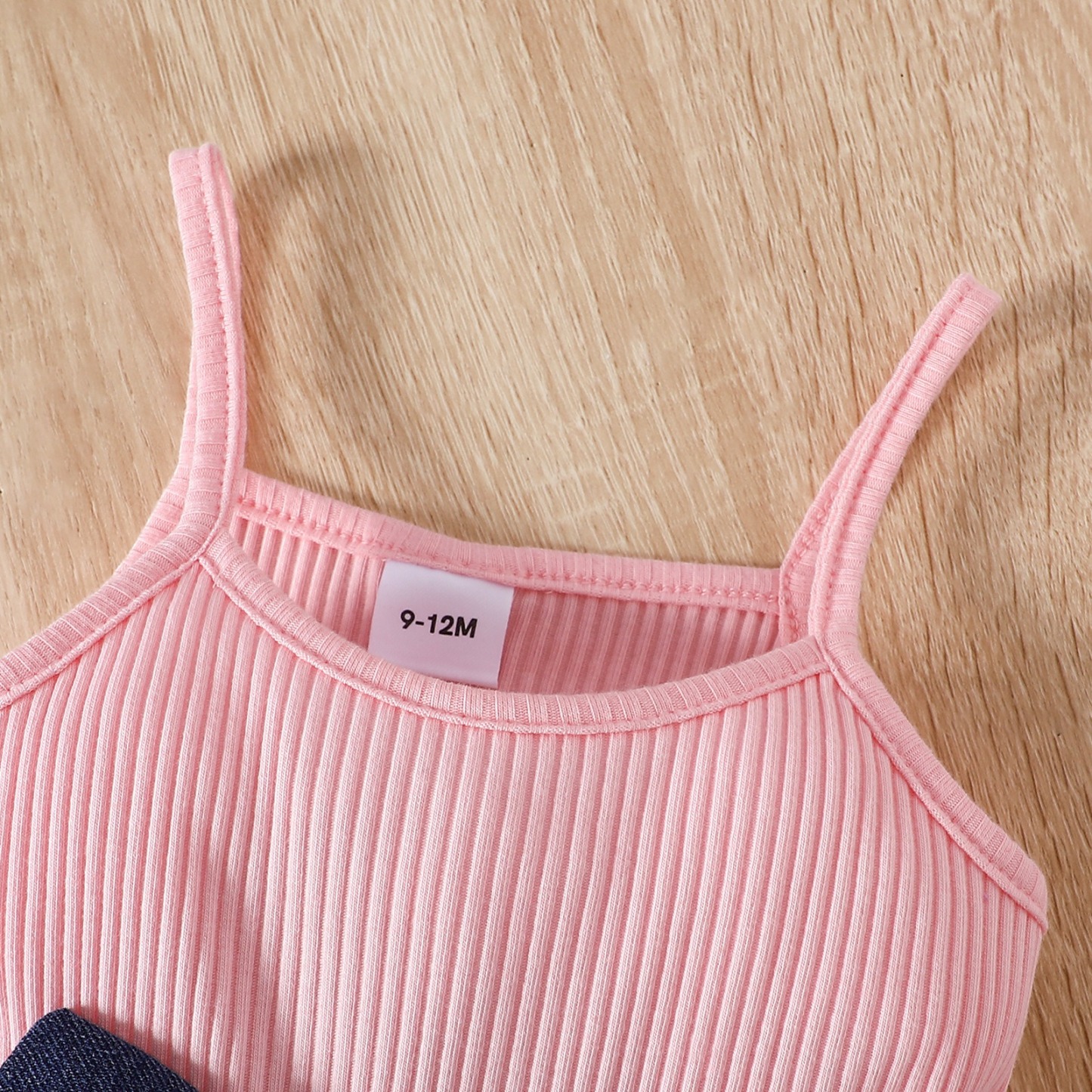 2pcs Baby Girls Tulle Dress Set with Bow Details