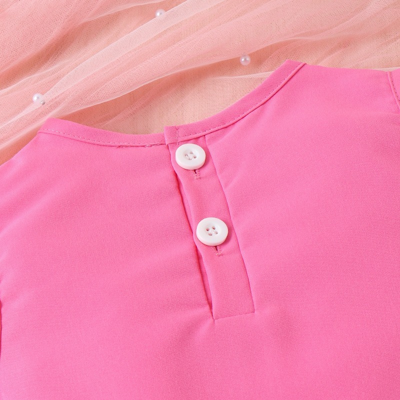 2pcs Toddler Girls Sleeveless A-line Tiered Dress with Matching Bag