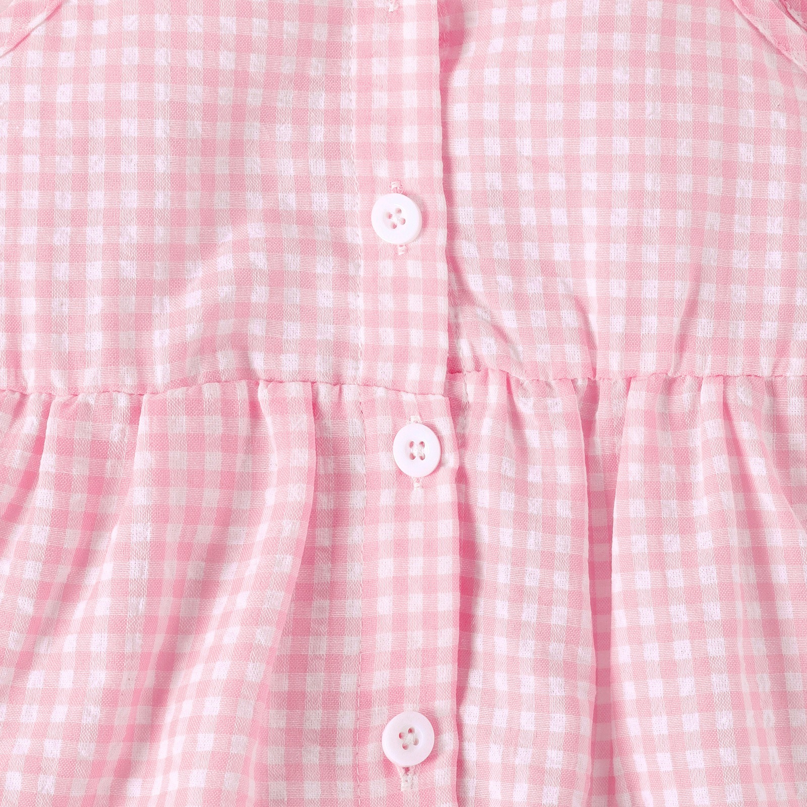 2pcs Toddler Girls Solid & Plaid Set