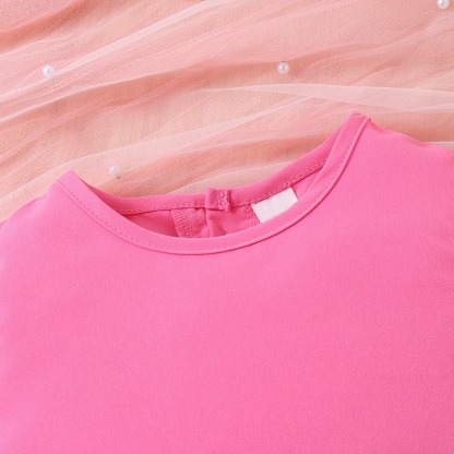 2pcs Toddler Girls Sleeveless A-line Tiered Dress with Matching Bag