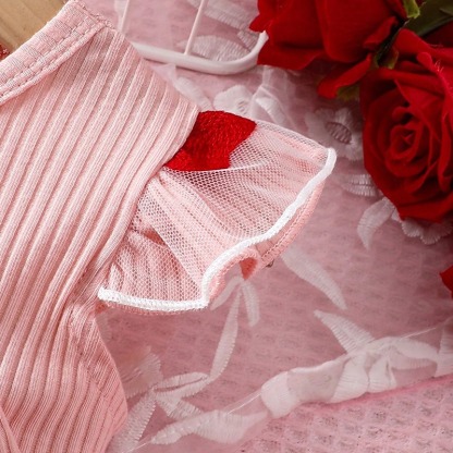 Baby Girls Heart Print Tutu Dress