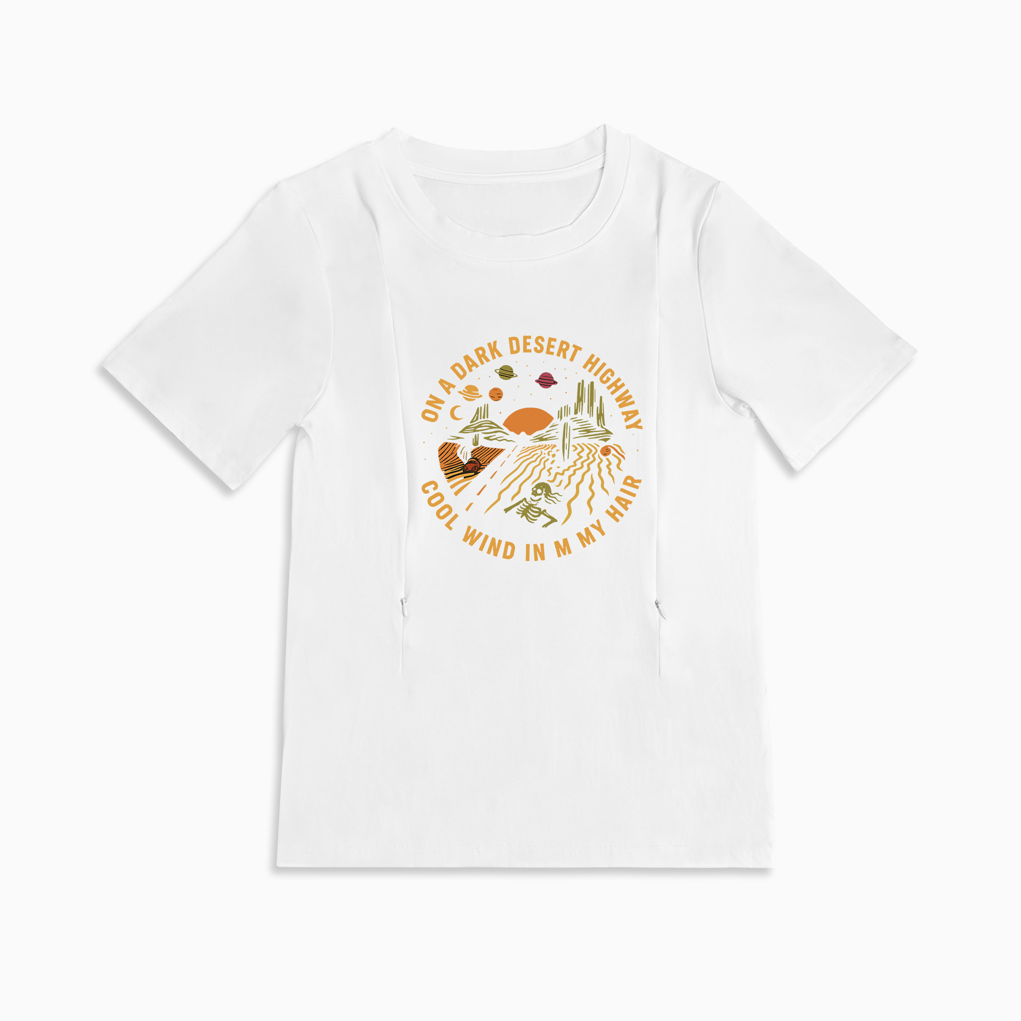 On A Dark Desert Highway Mom Breastfeeding Nursing T Shirt