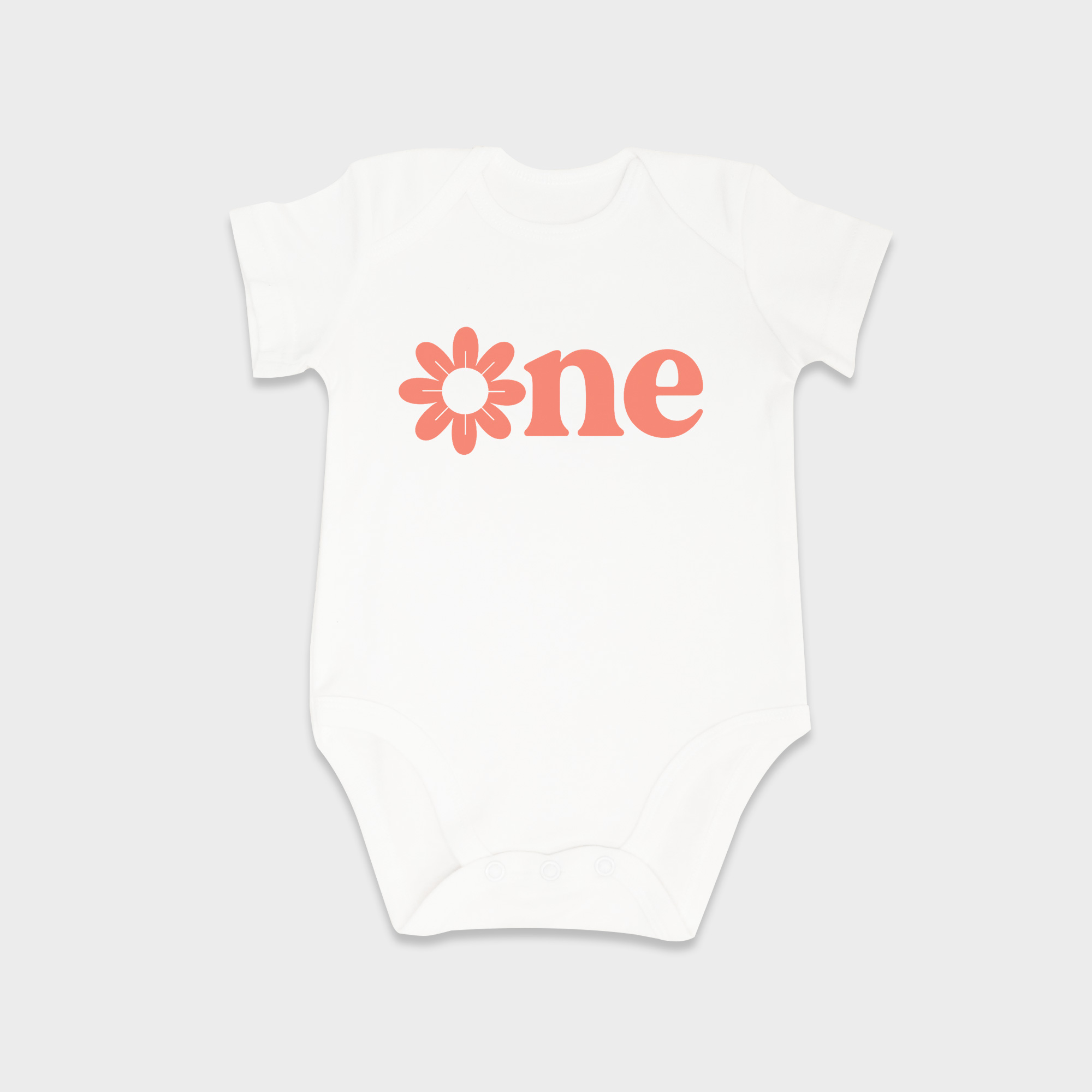 One baby onesies in White