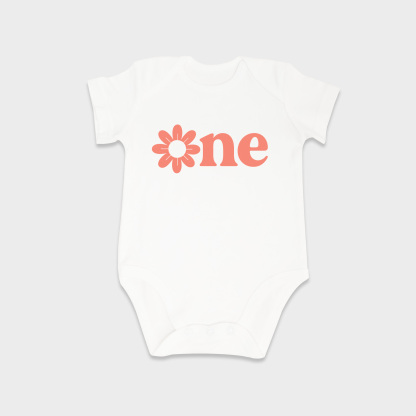 One baby onesies in White