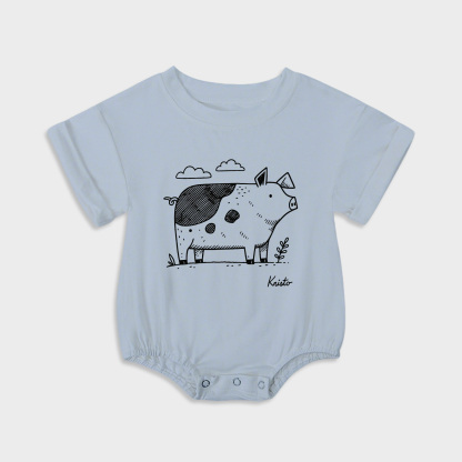 baby onesies - Pig Baby Triangular Stretchy Onesies